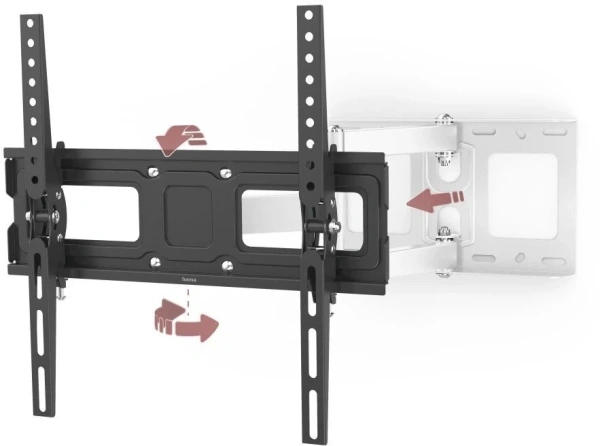 Кронштейн для телевизора Hama 00220856 черный 32"-65" макс.35кг настенный поворотно-выдвижной и накл