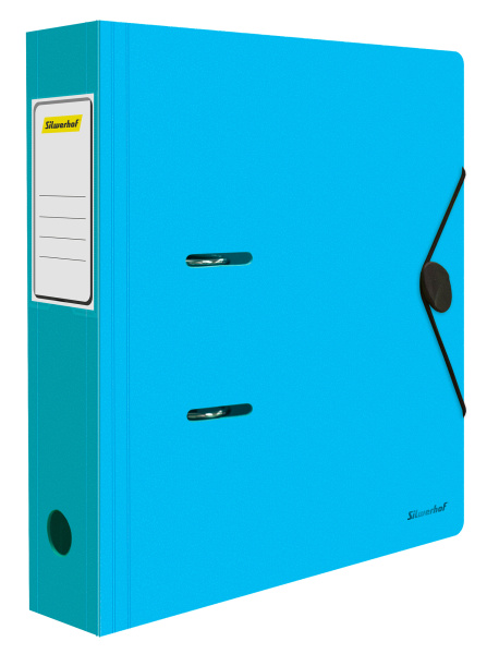 Папка-регистратор Silwerhof 355052 A4 70мм полифом голубой