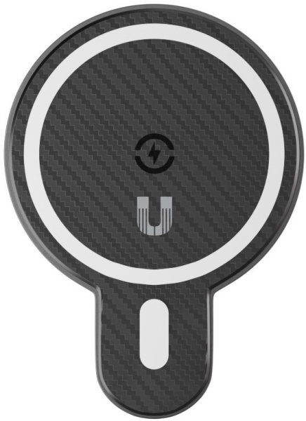 Держатель Uzay магнитный беспров.з/у. черный для смартфонов (UZ-MA-20-BK)