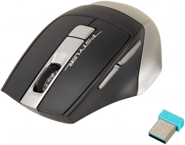 Мышь A4Tech Fstyler FB35 серый оптическая (2000dpi) беспроводная BT/Radio USB для ноутбука (6but)