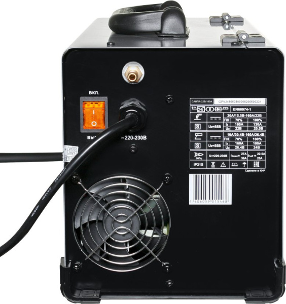 Сварочный полуавтомат Ресанта САИПА-22В/160А инвертор MIG-MAG 6.2кВт