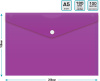 Конверт на кнопке Бюрократ -PK804A5NVIO A5 непрозрачный пластик 0.18мм фиолетовый