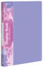 Папка с 40 прозр.вклад. Бюрократ Pastel PAST40VIO A4 пластик 0.5мм торц.карм с бум. встав фиолетовый