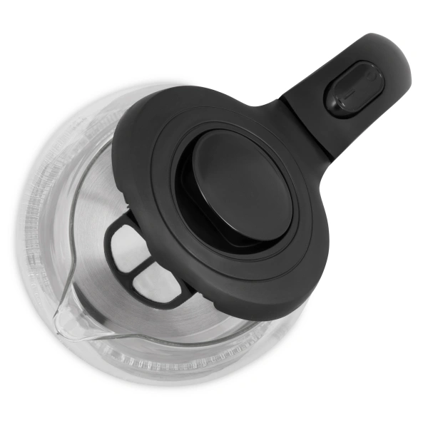 Чайник электрический Maxwell MW-1004 1.7л. 2200Вт черный/прозрачный корпус: пластик/стекло