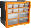 Ящик для инструментов Deko Smart box 12 12отд. оранжевый/черный (085-3004)