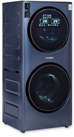Стиральная машина Hyundai WMD9425 кл.:A+++ фронт. макс.:15кг (с сушкой) темно-серебристый