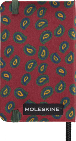 Блокнот Moleskine LE PRESCIOUS & ETHICAL SILK XS 65х105мм 160стр. нелинованный подар.кор. бордовый