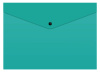 Конверт на кнопке Бюрократ -PK803TTURG A4 гориз. пластик 0.15мм бирюзовый