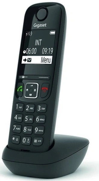 Трубка доп. Dect Gigaset AS690HX черный для AS690