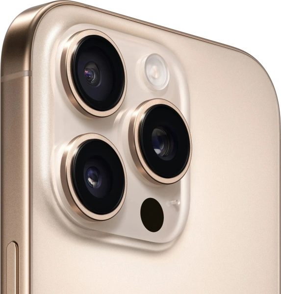 Смартфон Apple A3292 iPhone 16 Pro 1Tb бежевый титан моноблок 3G 4G 1Sim 6.3" 1206x2622 iOS 18 48Mpix 802.11 a/b/g/n/ac/ax/be NFC GPS Protect