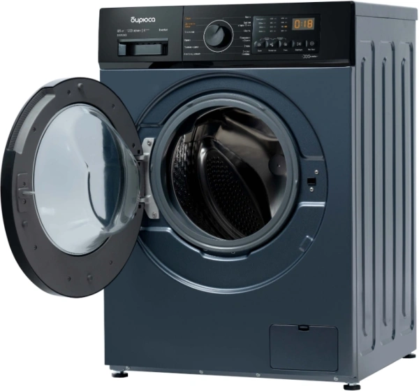 Стиральная машина Бирюса WMD-SM812/03 W класс: A+++ загр.фронтальная макс.:8кг (с сушкой) синий инвертер