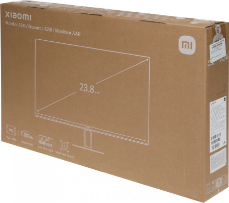 Монитор Xiaomi 23.8" Monitor A24i черный IPS LED 16:9 HDMI матовая 250cd 178гр/178гр 1920x1080 100Hz DP FHD 2.98кг
