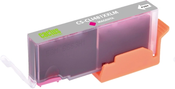 Картридж струйный Cactus CS-CLI481XXLM пурпурный (12мл) для Canon Pixma TR7540/TR8540/TS6140/TS8140