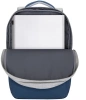 Рюкзак для ноутбука 17.3" Riva 7567 серый/темно-синий полиэстер