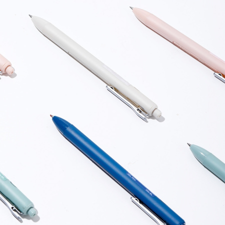 Ручка гелев. Deli Linfini EG86-BK авт. корп.ассорти/ассорти чернила черн. блистер ев. (12шт) линия 0