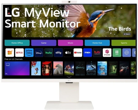 Монитор LG 31.5" MyView 32SR85U-W белый IPS LED 16:9 HDMI M/M Cam матовая HAS 400cd 178гр/178гр 3840x2160 60Hz 4K USB 7.7кг
