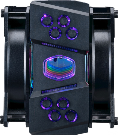 Устройство охлаждения(кулер) Cooler Master MA410M ARGB Soc-AM4/1151/1200/2066 4-pin 6-31dB Al+Cu 150W 820gr LED Ret