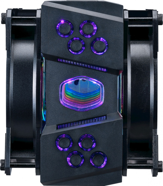 Устройство охлаждения(кулер) Cooler Master MA410M ARGB Soc-AM4/1151/1200/2066 4-pin 6-31dB Al+Cu 150W 820gr LED Ret