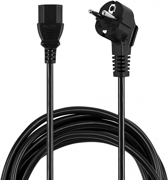Кабель Buro BU-PCAB-ZP1 IEC C13 Евровилка 3м