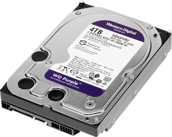 Жесткий диск WD SATA-III 4TB WD43PURZ Surveillance Purple (5400rpm) 256Mb 3.5"