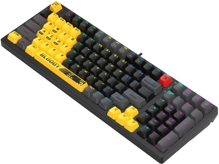 Клавиатура A4Tech Bloody S98 Sports Lime BLMS Plus механическая желтый/серый USB for gamer LED (S98