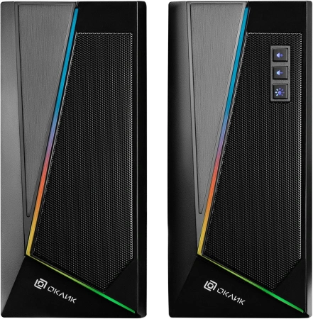 Колонки Оклик OK-125 2.0 черный 12Вт