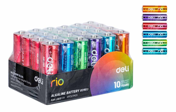 Батарея Deli Rio AAA (4шт) спайка