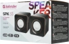 Колонки Defender SPK 33 2.0 черный/оранжевый 5Вт портативные