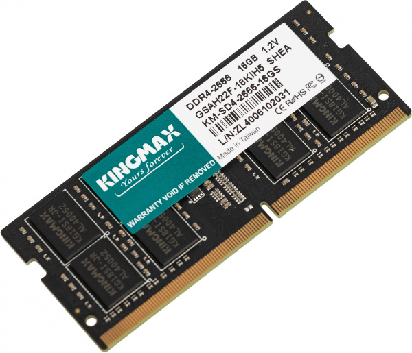 Память DDR4 16Gb 2666MHz Kingmax KM-SD4-2666-16GS RTL PC4-21300 CL19 SO-DIMM 260-pin 1.2В dual rank Ret