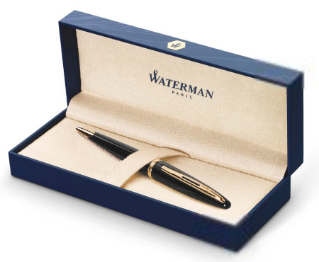 Ручка шариков. Waterman Carene (CWS0700380) Black GT M син. черн. подар.кор.