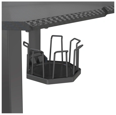 Стол для компьютера Cactus CS-ED-GBK столешница МДФ карбон каркас черный