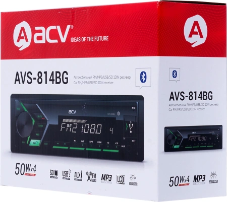 Автомагнитола ACV AVS-814BG 1DIN 4x50Вт
