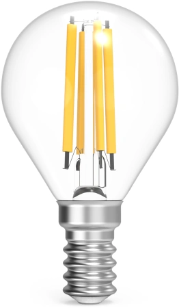 Лампа филам. Gauss Filament 13Вт цок.:E14 шар 220B св.свеч.бел.теп. (упак.:10шт) (105801113)