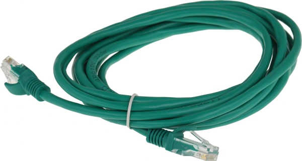Патч-корд PP12-3M/G 1000G UTP 4 пары cat5E CCA molded 3м зеленый RJ-45 (m)-RJ-45 (m)