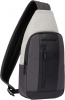 Рюкзак слинг мужской Piquadro Brief2 Special CA4536BR2S/GRN серый/черный нейлон/натур.кожа