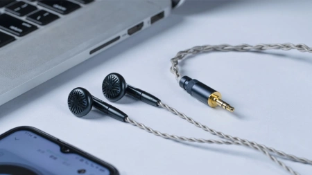 Наушники вкладыши Fiio FF5 1.2м черный проводные в ушной раковине