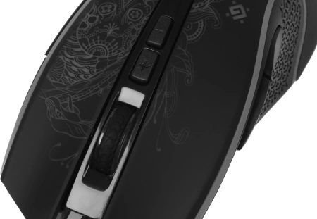 Мышь Defender Venom GM-640L черный оптическая 7200dpi USB 7but (52640)
