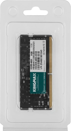 Память DDR5 8GB 4800MHz Kingmax KM-SD5-4800-8GS RTL PC5-38400 CL40 SO-DIMM 260-pin 1.1В single rank