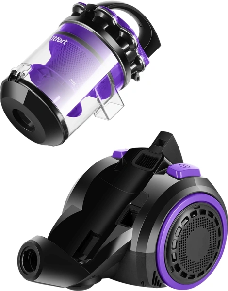 Пылесос Kitfort КТ-5285 1200Вт черный/фиолетовый