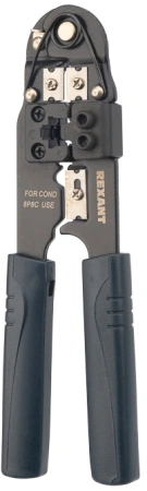Инструмент обжимной Rexant HT-210N 12-3451 для RJ-45 черный