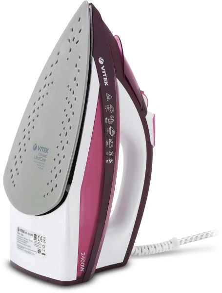 Утюг Vitek VT-1215 2400Вт розовый