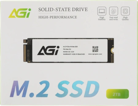 Накопитель SSD AGi PCIe 3.0 x4 2TB AGI2T0GIMAI298 AI298 M.2 2280