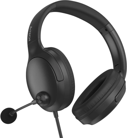 Наушники с микрофоном A4Tech Fstyler FH280U черный 2м мониторные USB оголовье