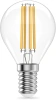 Лампа филам. Gauss Filament 8Вт цок.:E14 шар св.свеч.бел.нейт. (упак.:10шт) (52128)
