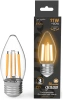 Лампа филам. Gauss Filament 11Вт цок.:E27 свеча 220B св.свеч.бел.теп. (упак.:10шт) (103802111)