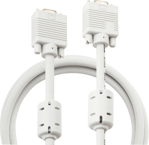 Кабель-удлинитель Buro CAB015S-06 VGA (m) VGA (f) 1.8м феррит.кольца серый