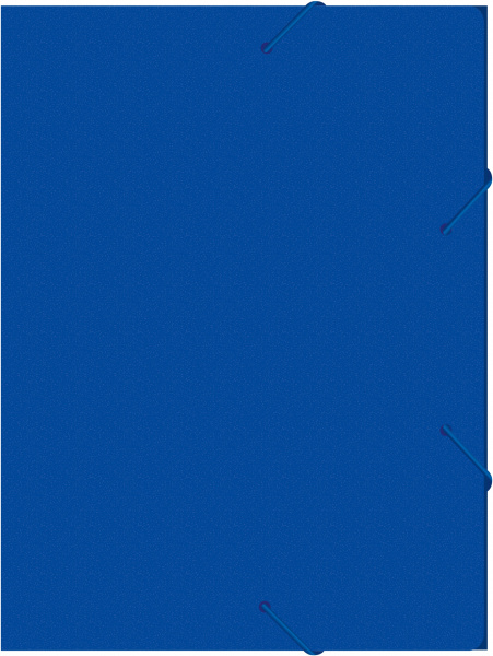 Папка-короб на резинке Бюрократ -BA40/07BLUE пластик 0.7мм корешок 40мм A4 синий
