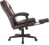 Кресло руководителя Бюрократ CH-868N-BF коричневый эко.кожа крестов. пластик подст.для ног