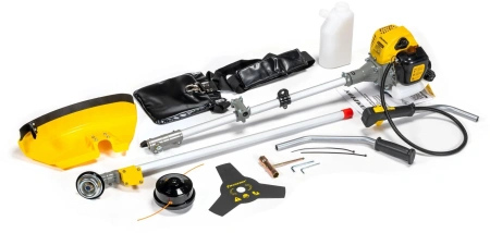 Триммер бензиновый Champion T256 750Вт 0.95л.с. разбор.штан. реж.эл.:леска/нож