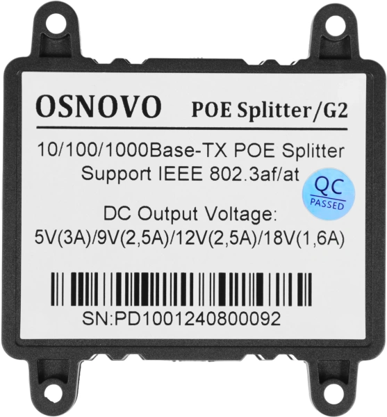 Сплиттер Osnovo PoE Splitter/G2